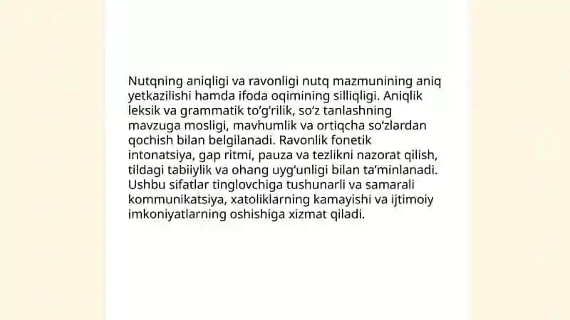 Nutqning asosiy kommunikativ sifatlari 4