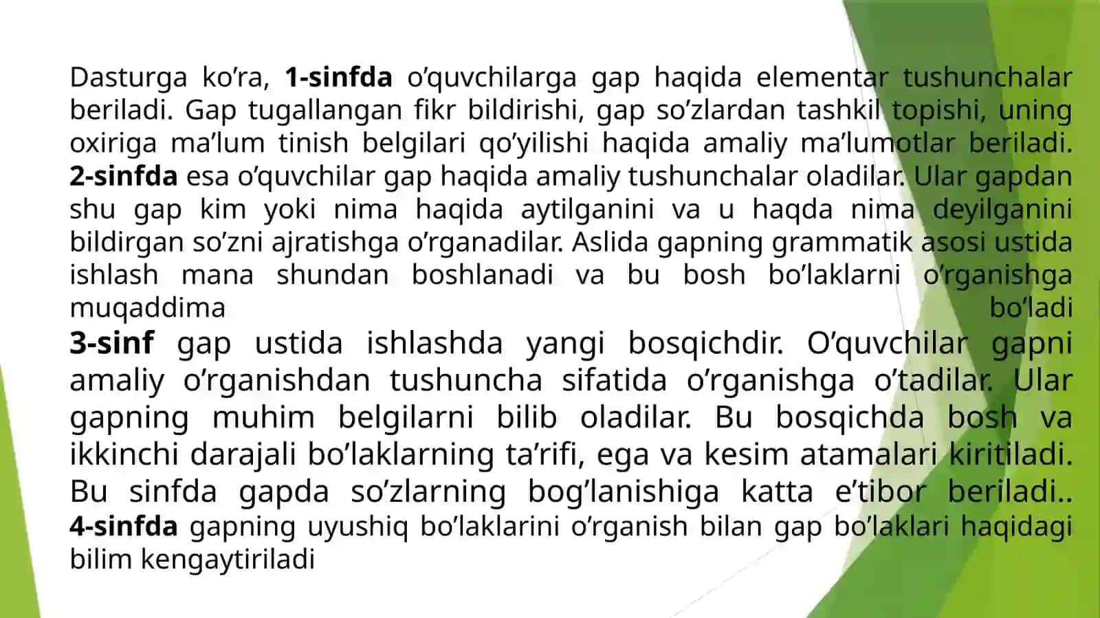 Boshlang‘ich sinflarda sintaktik tushunchalar ustida ishlash metodikasi 4
