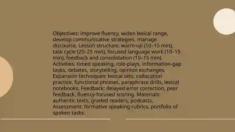Lesson Planning of Teaching Foreign Language 4