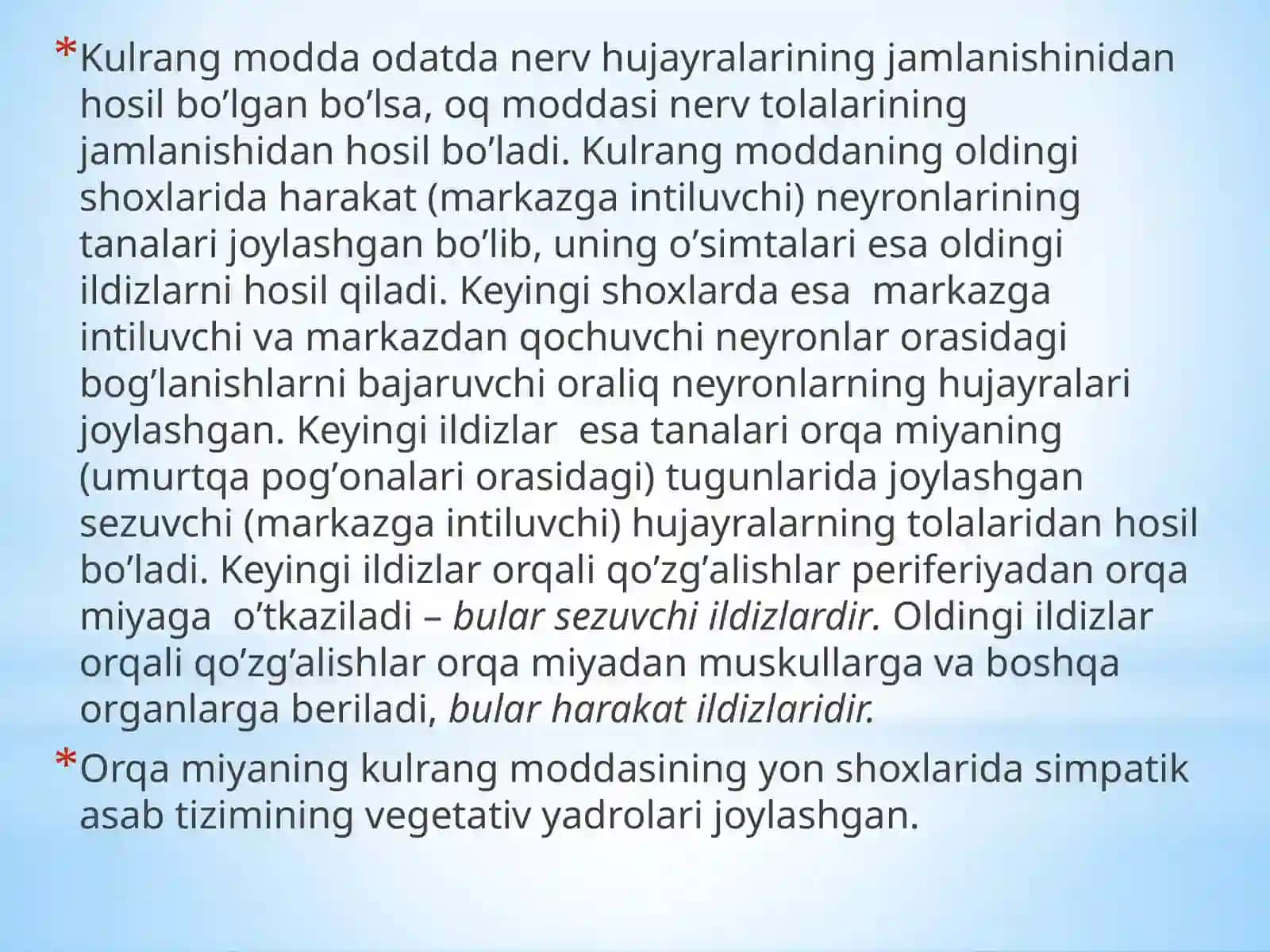Nerv markazlarining turlibo‘limlari 4