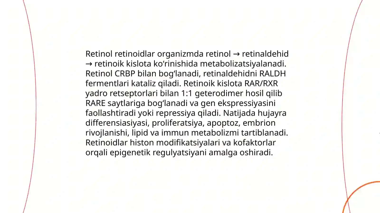 Vitaminlarning biokimyo va molekulyar biologiyaviy ro'li 4