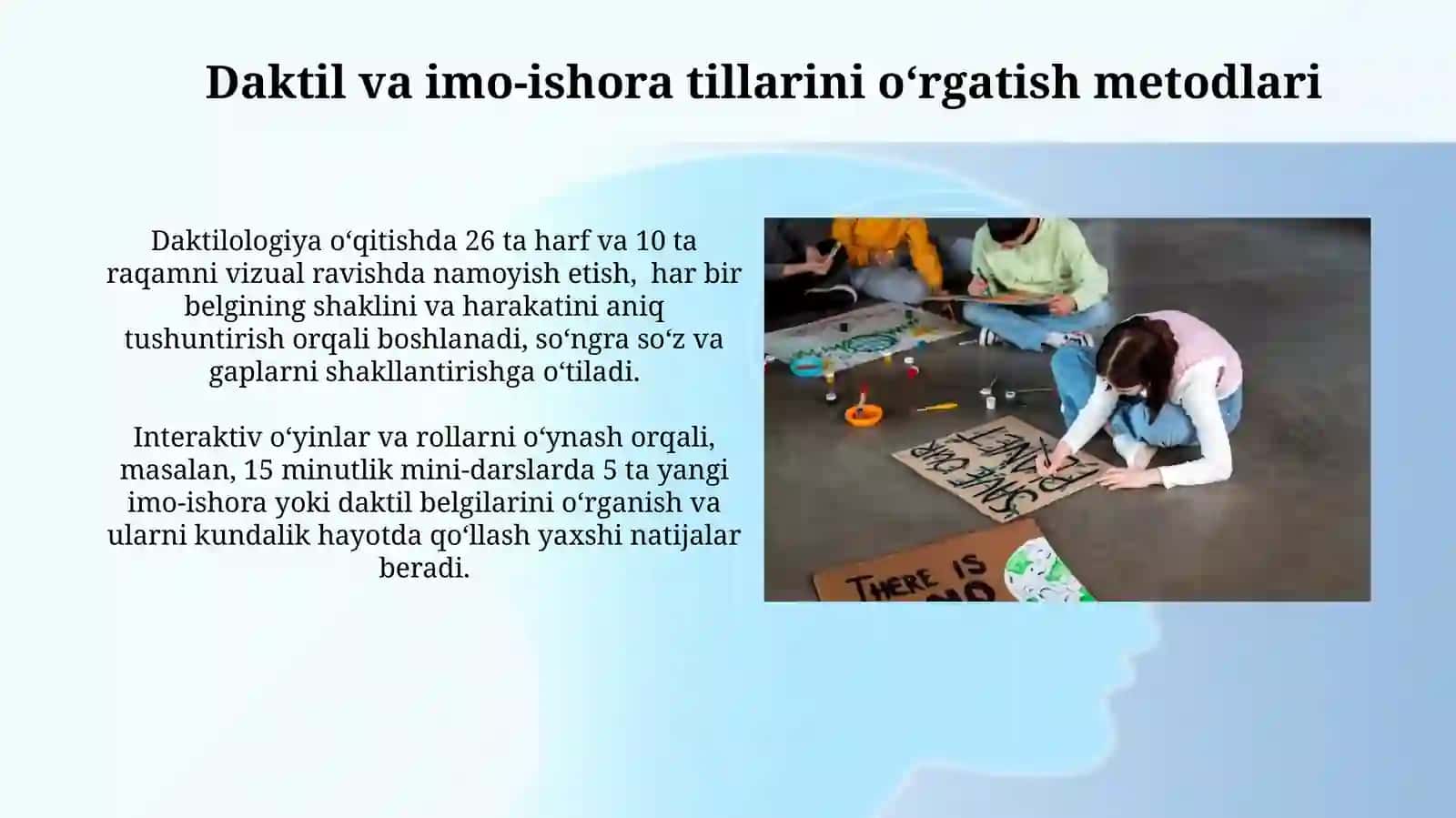 Daktil va imo-ishora nutqini oʻquv tarbiya va ommaviy madaniy ishlarda qoʻllanilishi 4