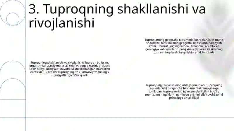Tuproqlar Geografik Tarqalishining Asosiy Qonuniyatlar 4