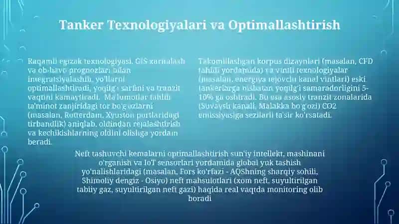 Neft-gaz kondensatini uzatish sanoatdagi yangi zamonoviy texnalogiyalari 4