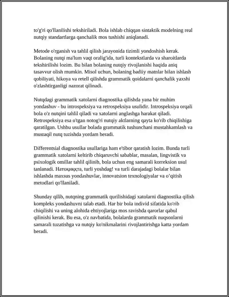 Nutqning Grammatik Qurilishida Kamchiliklar Bilan Korrksiion Rivojlantiruvchi Ish Usullari 4
