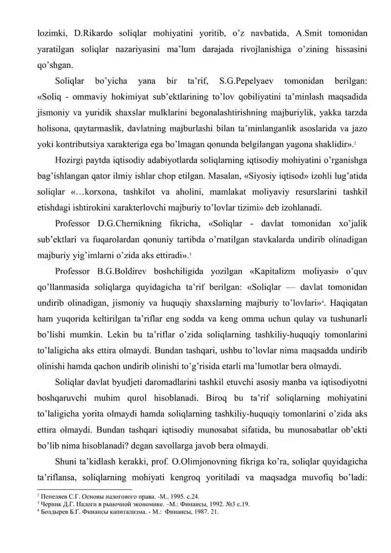 Soliqlarning iqtisodiy mohiyati va ahamiyati 4