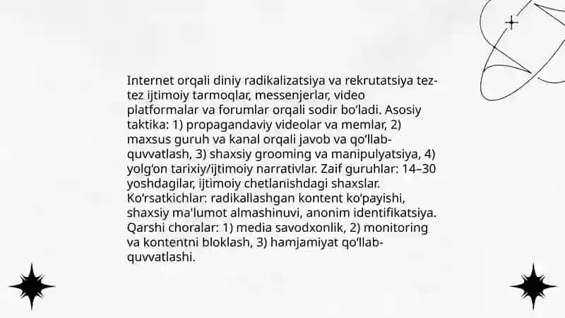 Media makonda psixologik, diniy va madaniy tahdidlar 4