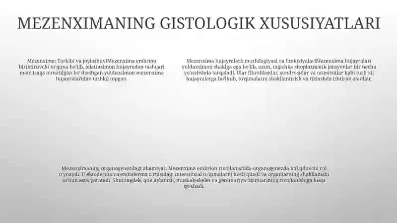 Mezenximaning Tuzilishi Va Ahamiyati 4