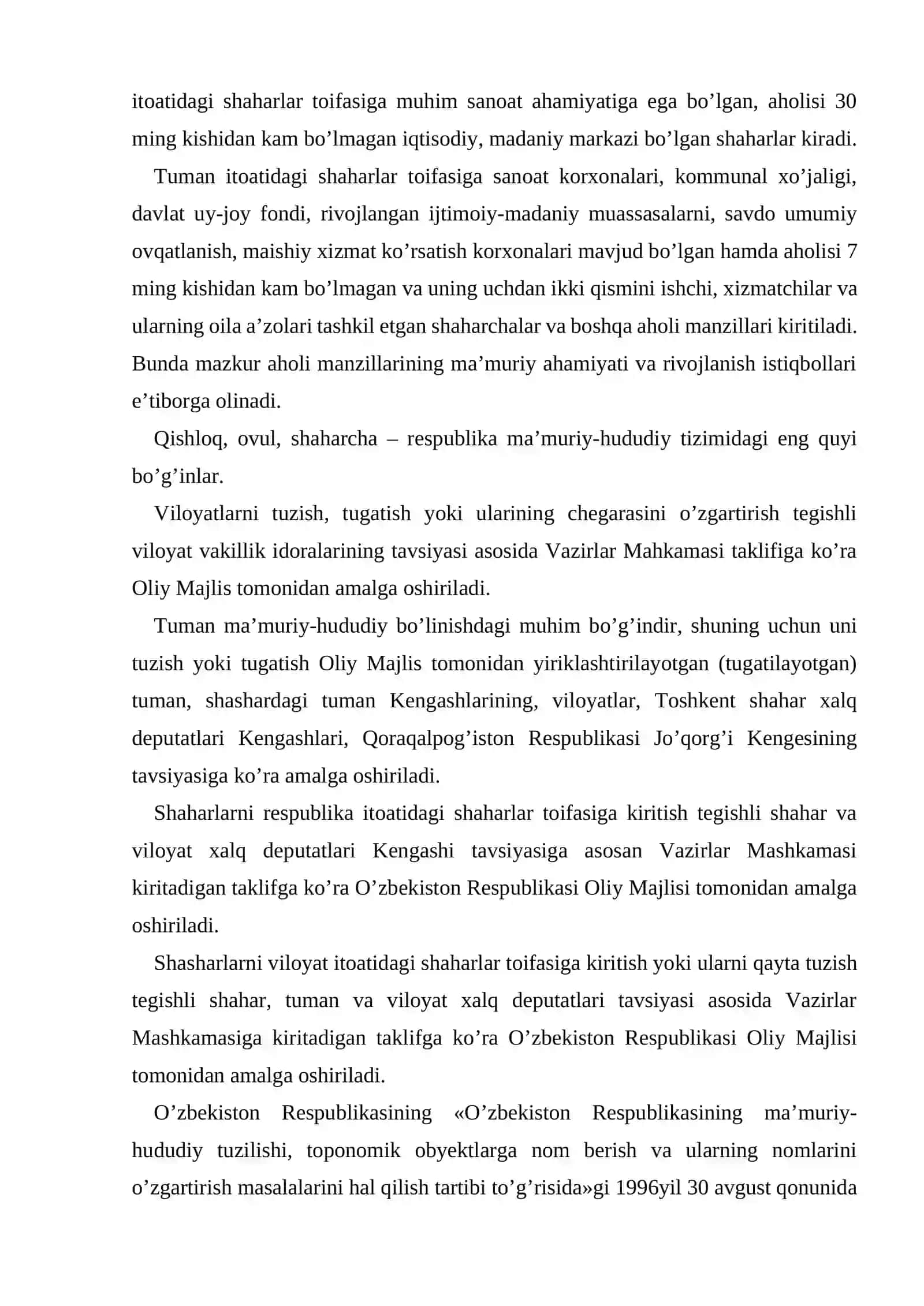 O’zbekiston Respublikasida davlat shaklining o’ziga xos xususiyatlari 4