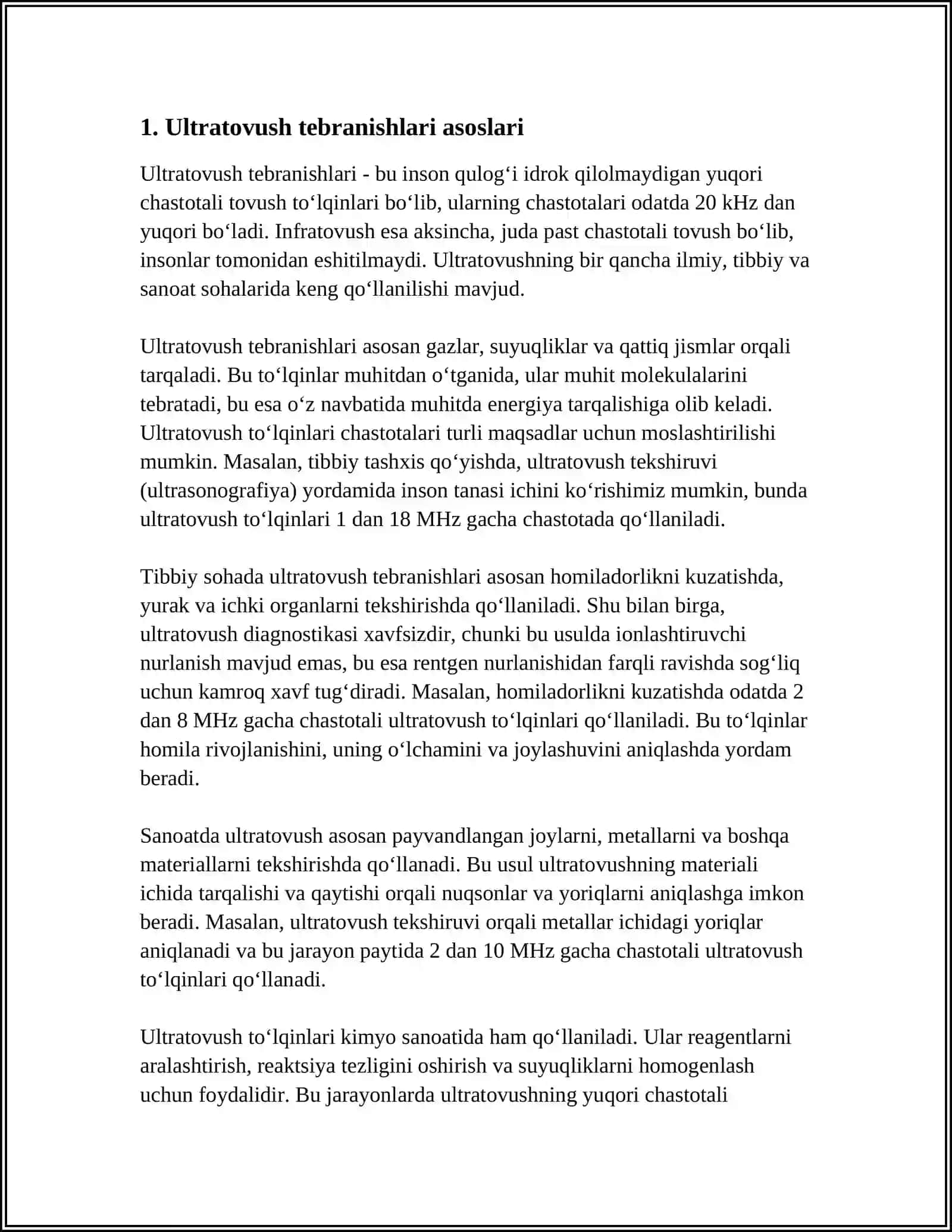 ULTRATOVUSH QURILMALARI BILAN ISHLASH PRINSIPLARI 4