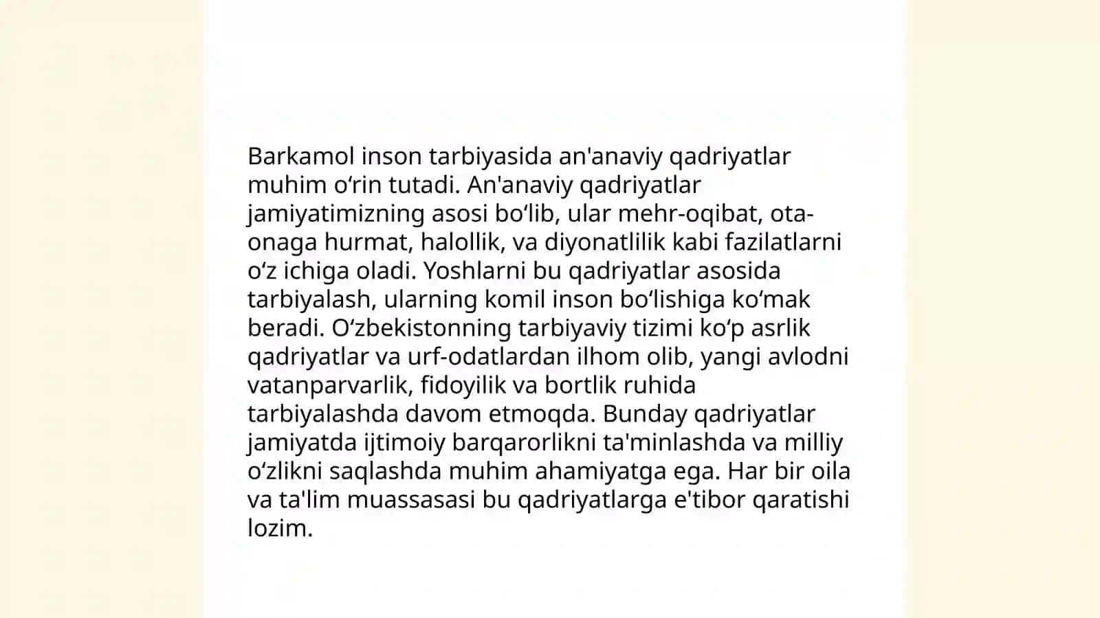 Milliy qadriyatlarning barkamol insonni tarbiyalashdagi ahamiyati 4