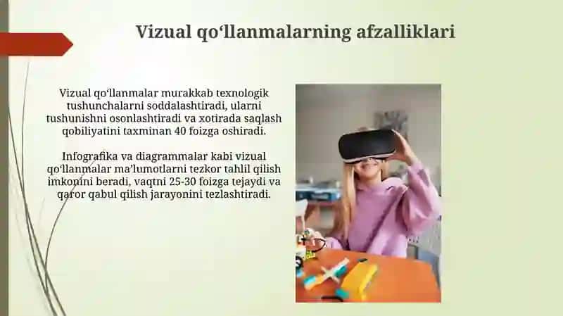 Texnologiya taʼlimida vizual qoʻllanmalardan foydalanish 4
