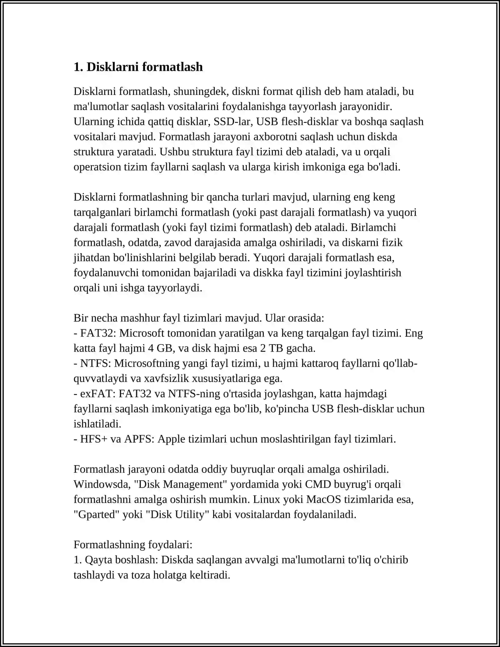 EGILUVCHI DISKLAR UCHUN DISK YARATUVCHI O'RNATISH 4