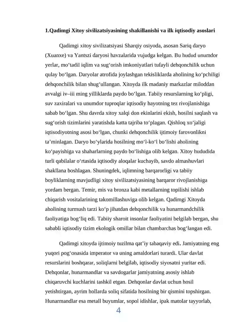 Qadimgi Xitoy sivilizatsiyasida ilk iqtisodiy ta’limotlar 4