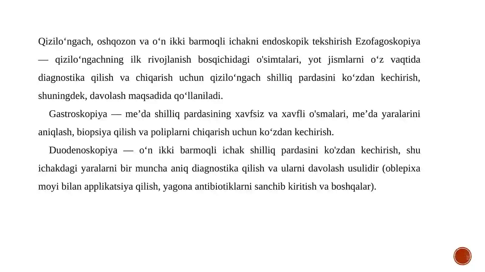 Endaskopik tasvirni olish mexanizmi 4
