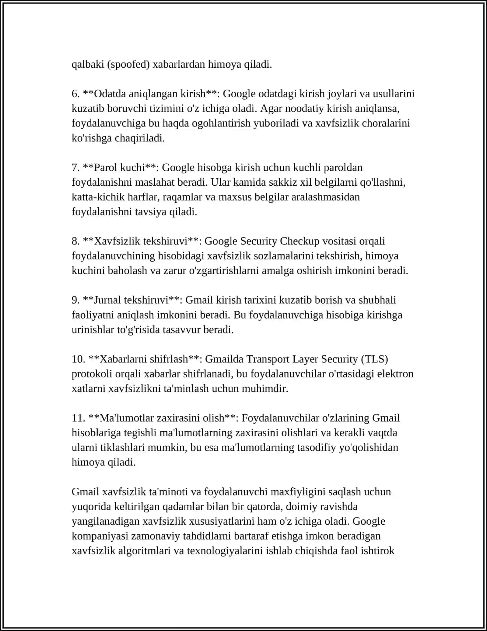 GMAIL POCHTA, GOOGLE DRIVE, GOOGLE MAPS IMKONIYATLARI 4