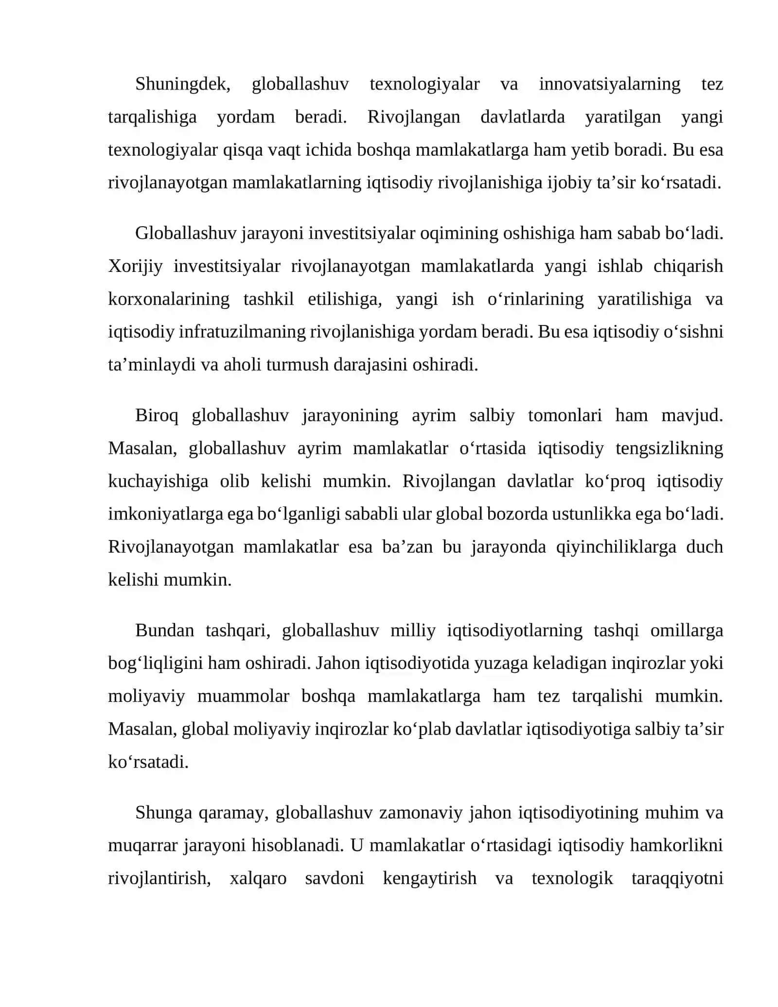 Globallashuv va Yaponiya iqtisodiy rivojlanish istiqbollari 4