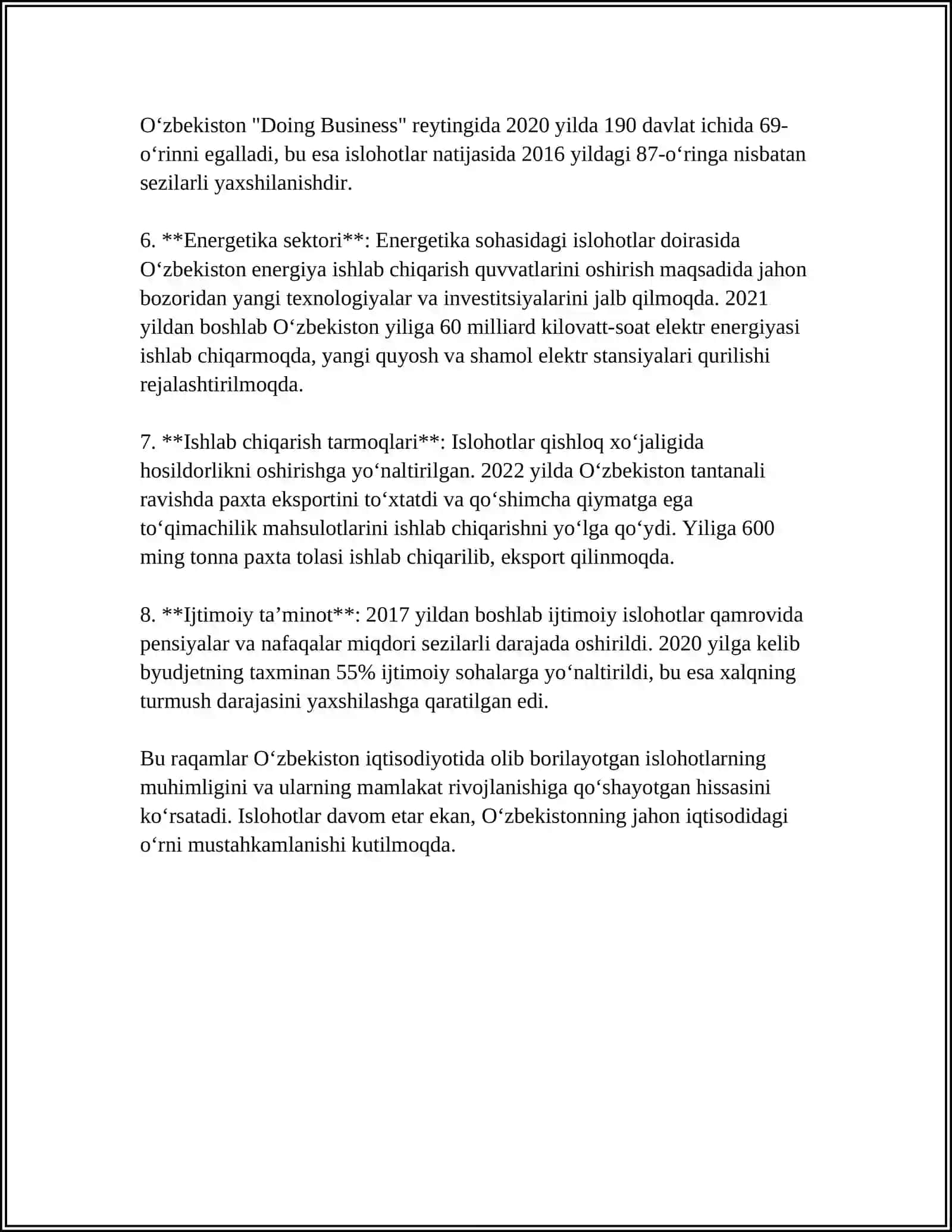IQTISODIY SOXADAGI ISLOXATLAR 4