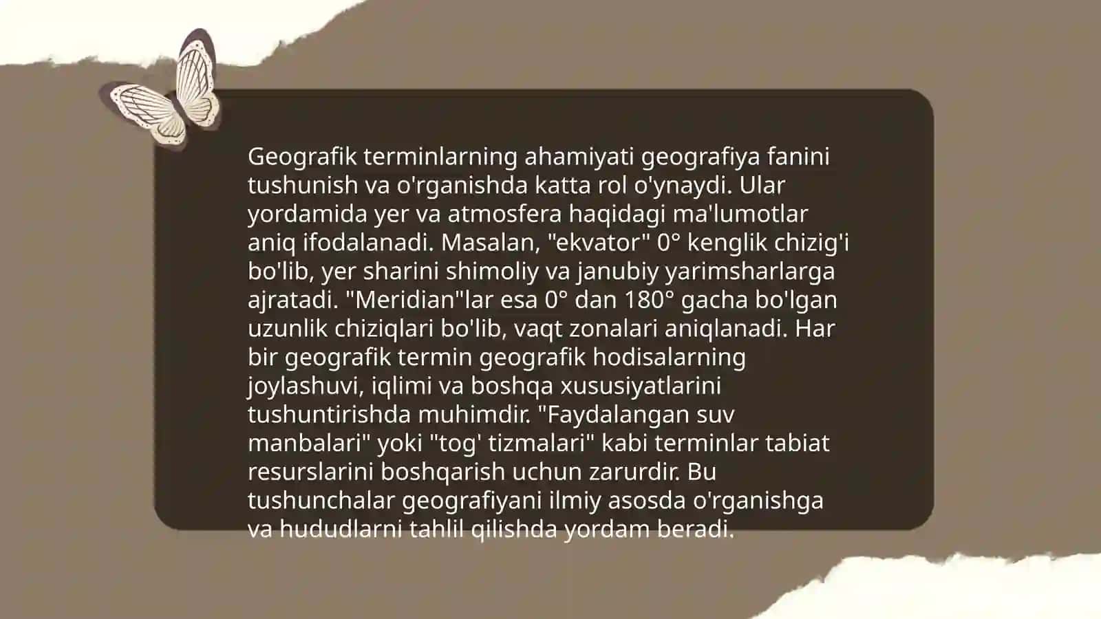 Toponimlarning xalq geografik terminlari asosida tarkib topishi xususiyatlari 4