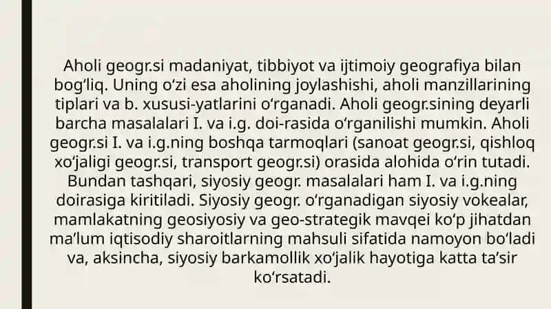 Sosialvasiyosiy geografiya va hududiy iqtisodiy sistemalar 4