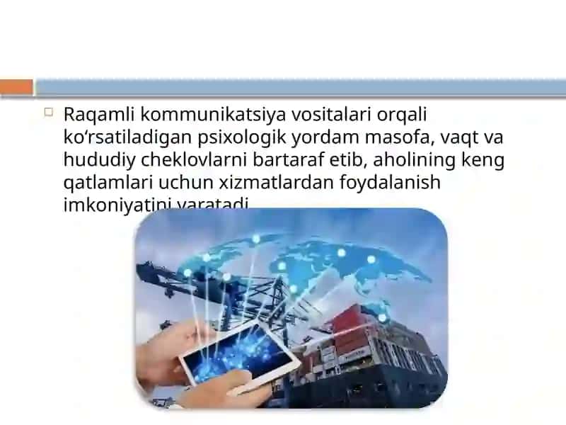 Raqamli kommunikatsiya vositalari yordamida psixologik yordam ko‘rsatish imkoniyatlari 4