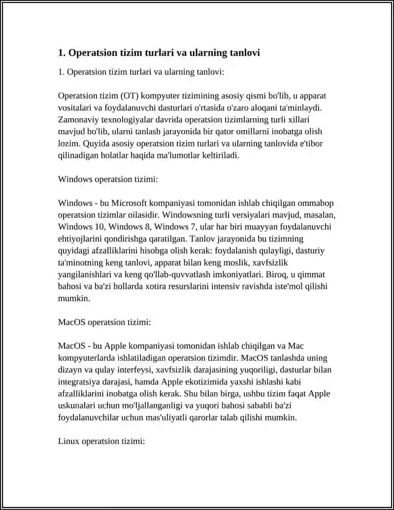 OPERATSION TIZIMLAR VA QOʻSHIMCHA DASTURIY TA’MINOTLARNI OʻRNATISH 4