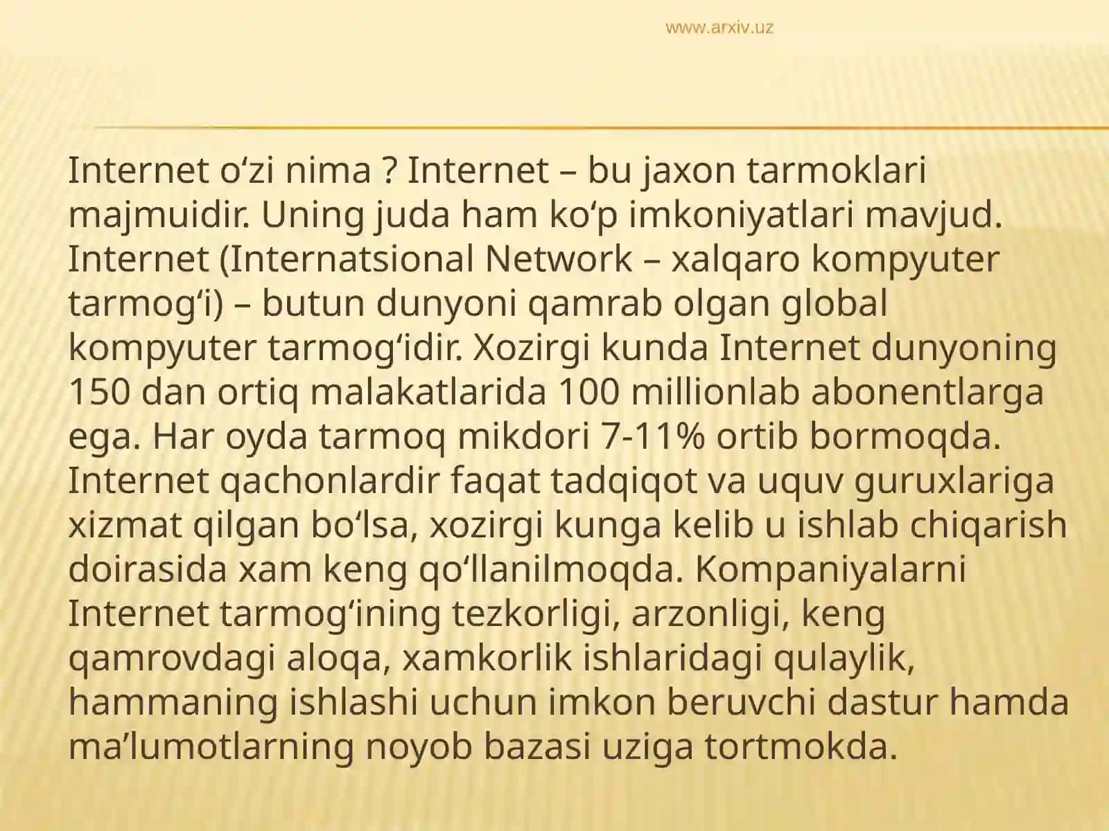 global tarmoqlarning o’ziga hos xususiyatlari va zarurligi windowc operatsion tizimining oynalari va ular bilan ishlashga misol 4