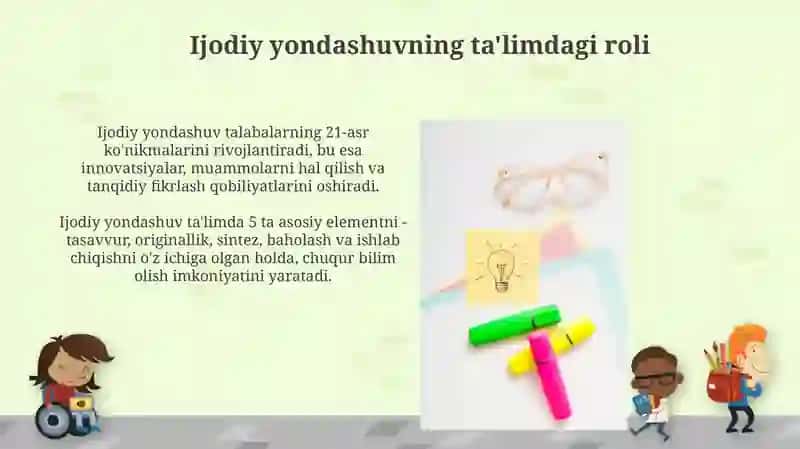 Kreativ pedagogika maqsadi va vazifalari 4