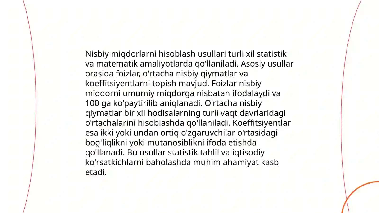 Nisbiy miqdorlar, ularning tibbiyotda qoʻllanilishi 4