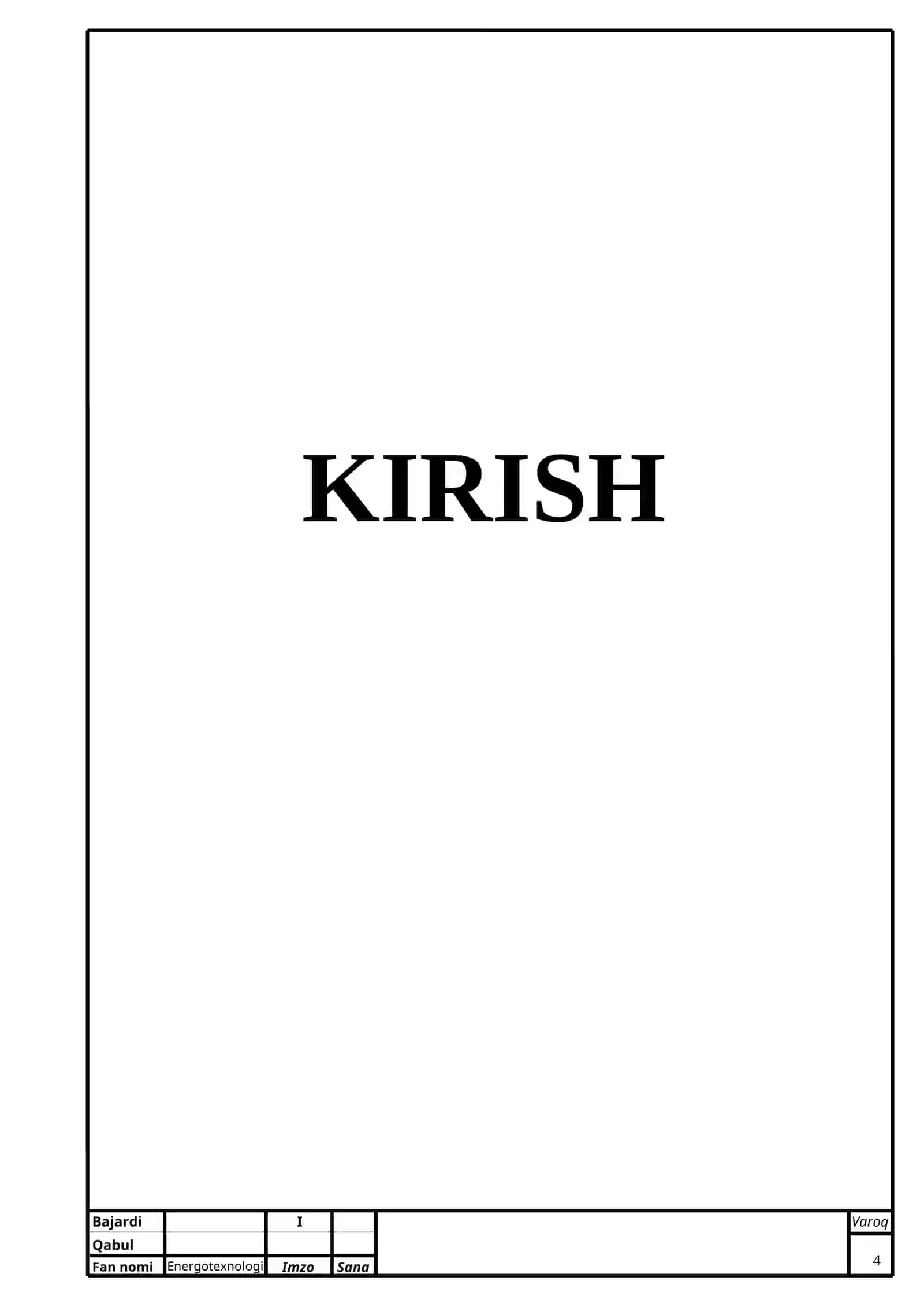 SUYULTIRILGAN NITRAT KISLOTA ISHLAB CHIQARISH TEXNOLOGIYASINING ISSIQLIK TEXNIK HISOBI 4