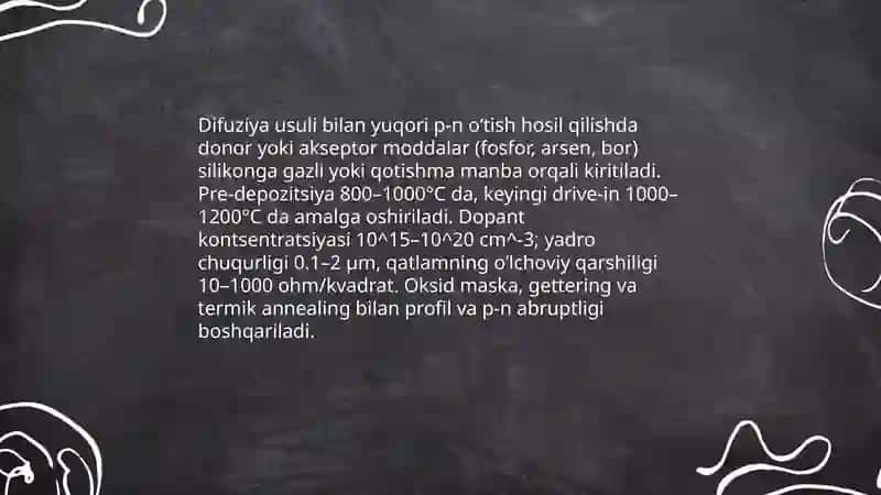 Yuqori pn o'tish olish texnologiyasi 4