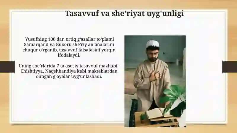Muhammad Yusufning boy ma’naviy ijodi 4