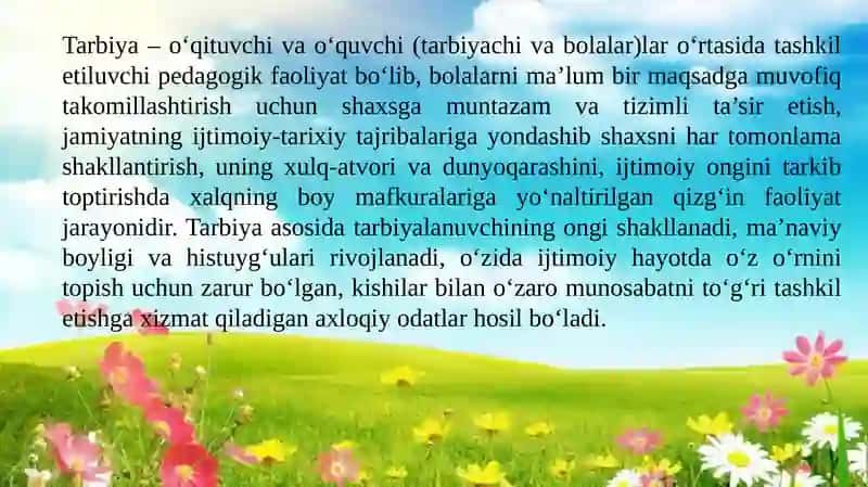 TARBIYA TURLARI VA ULARNING SHAXS KAMOLOTIGA TA'SIRI 4