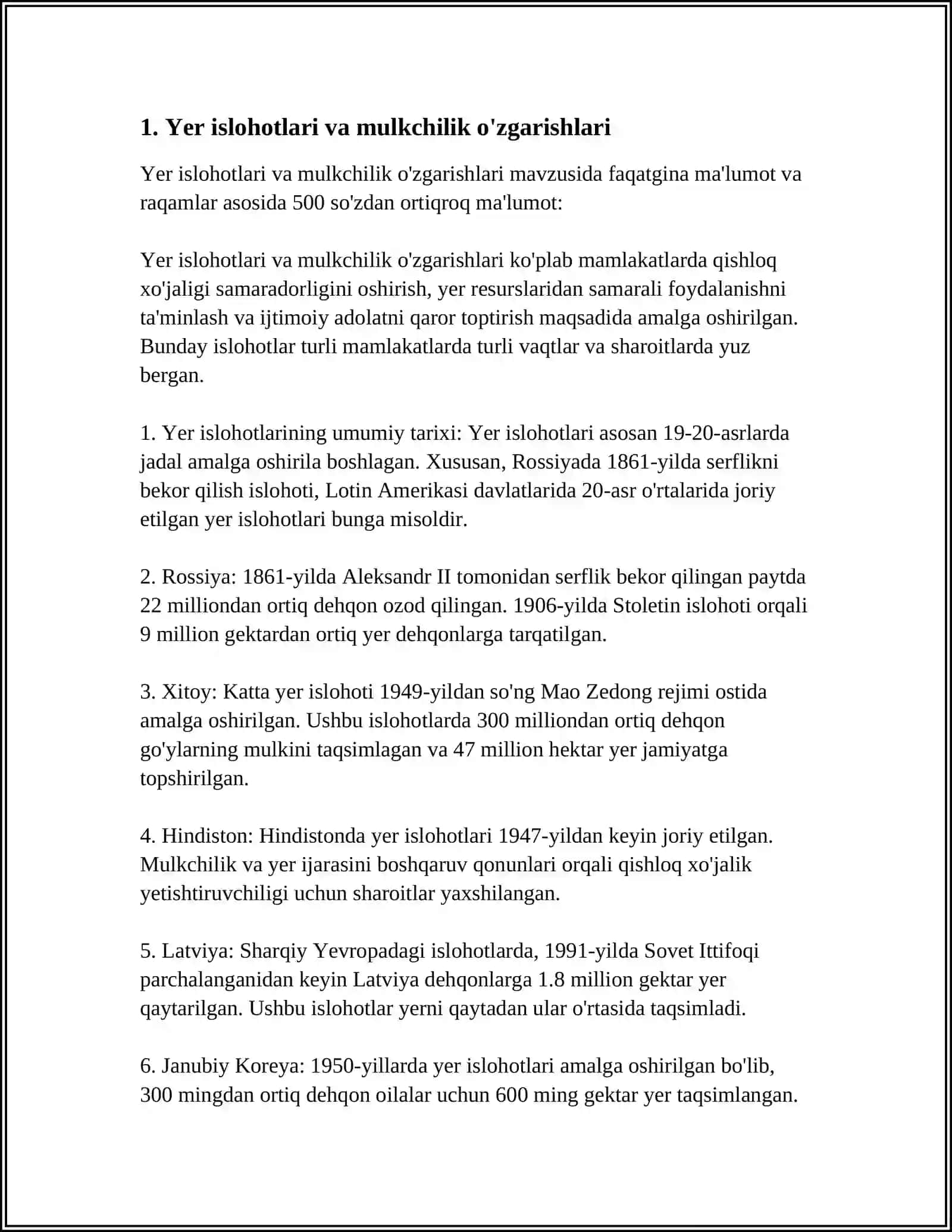 MUSTAQILLIK YILLARIDA QISHLOQ XOʻJALIGI VA SANOAT SOHASIDAGI OʻZGARISHLAR 4