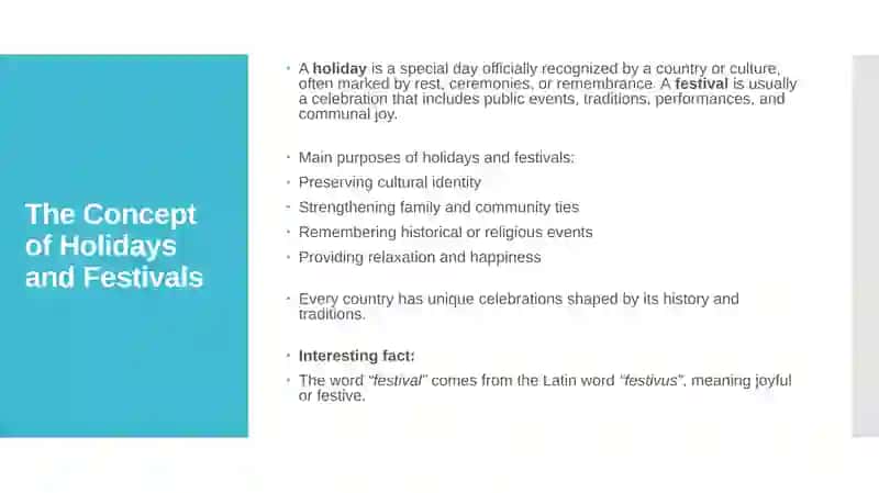 Holidays and Festivals Around the World 4