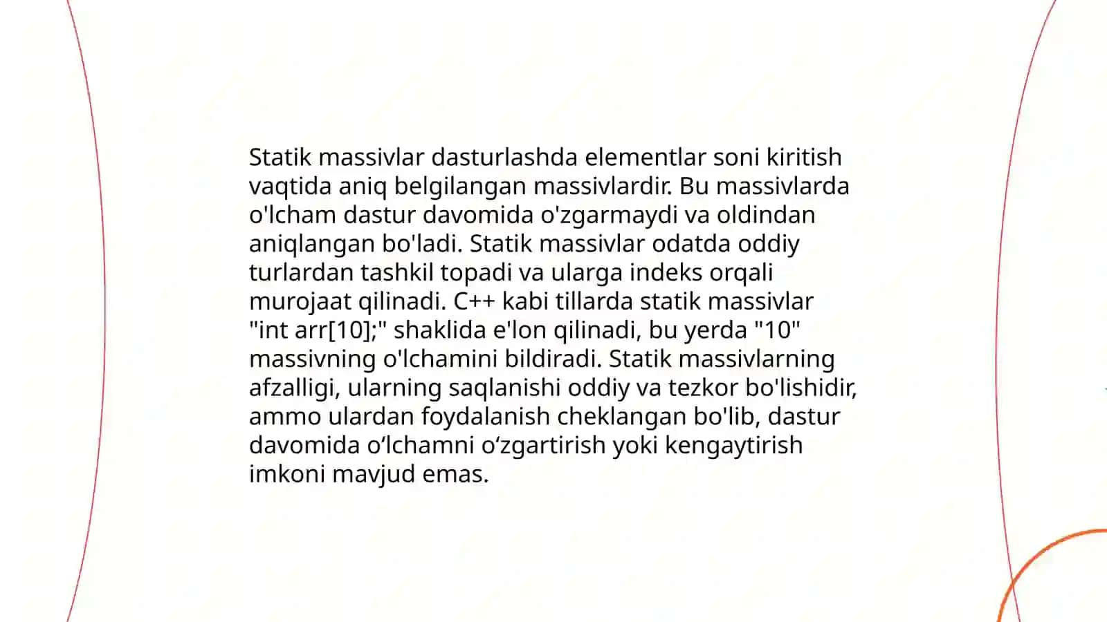 Chiziqli ma’lumotlar tuzilmasi 4