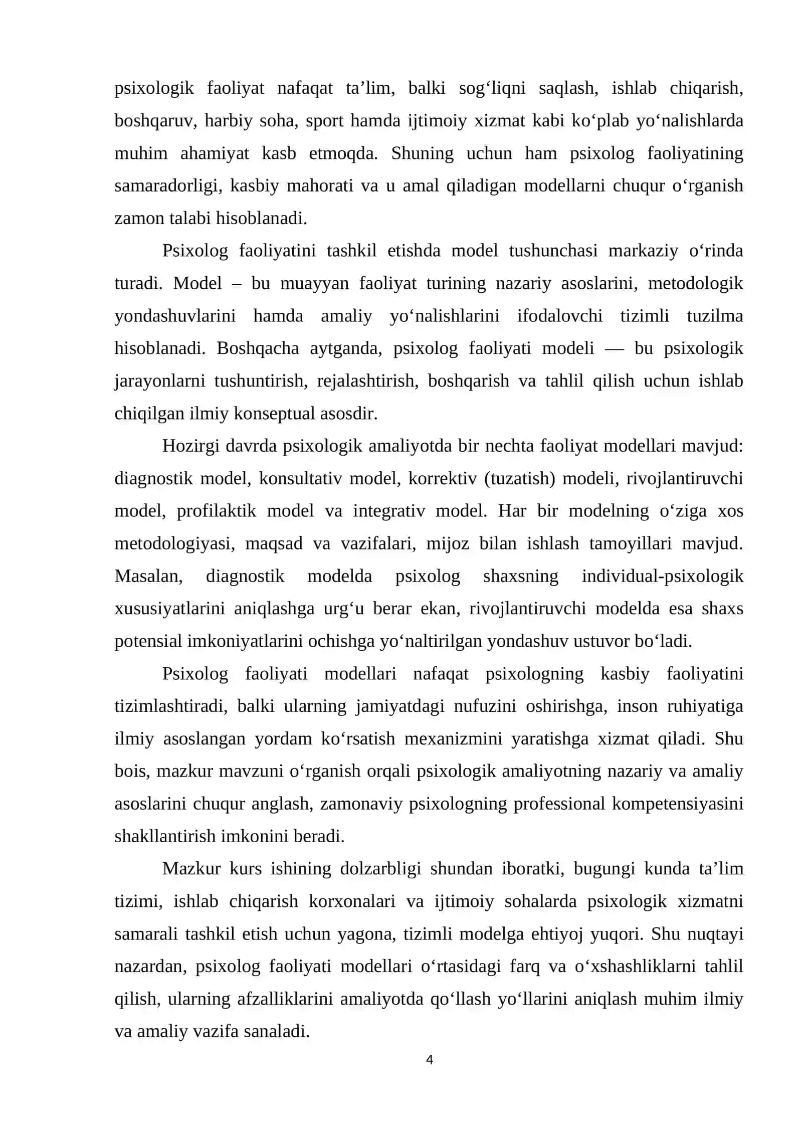 Psixolog faoliyati modellari 4