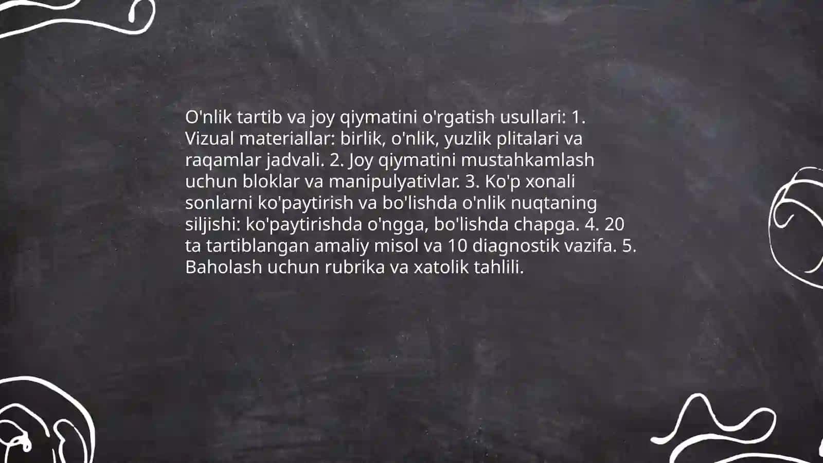 Ko'p xonali sonlarni ko'paytirish va bo'lishni o`rganish metodikasi 4