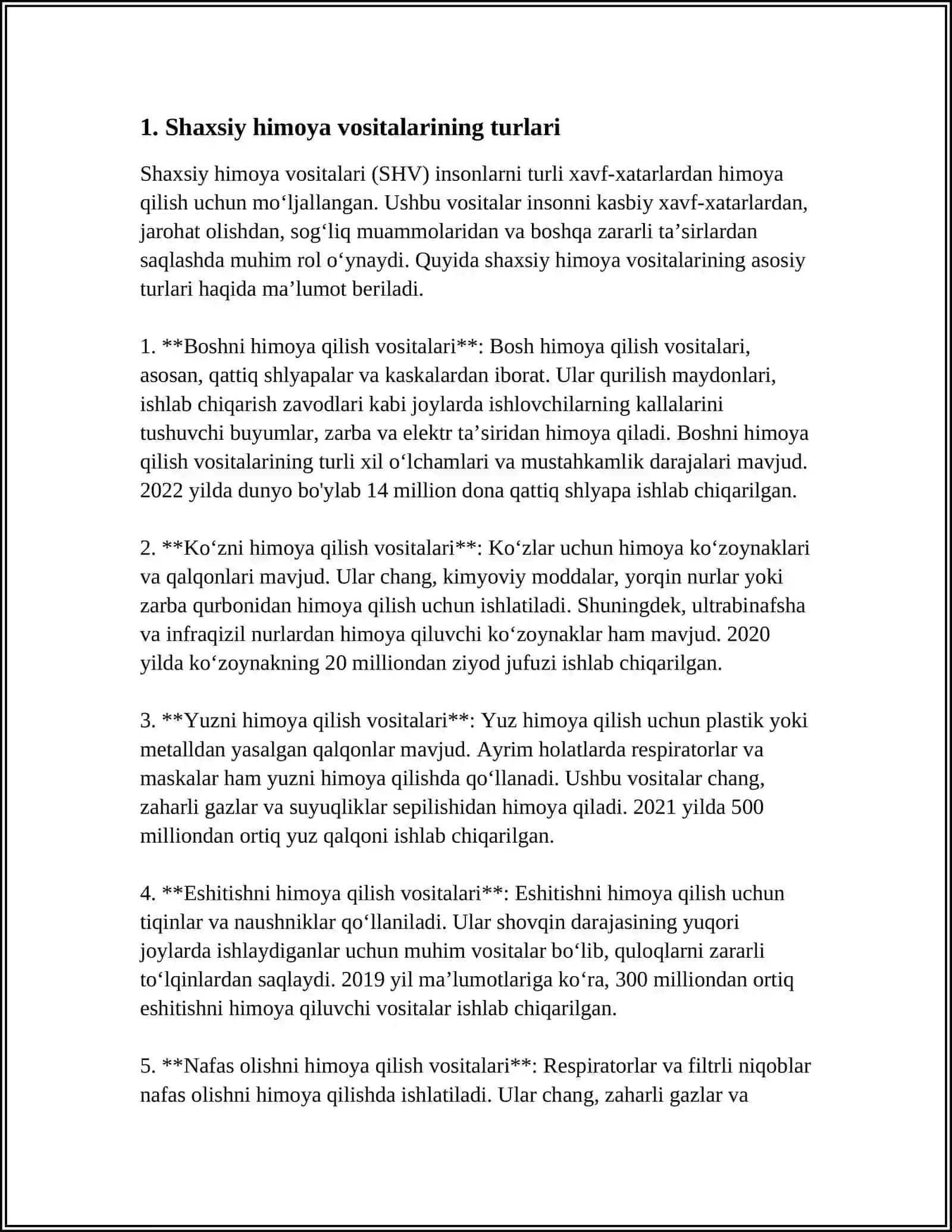 SHAXSIY HIMOYA VOSITALARI 4