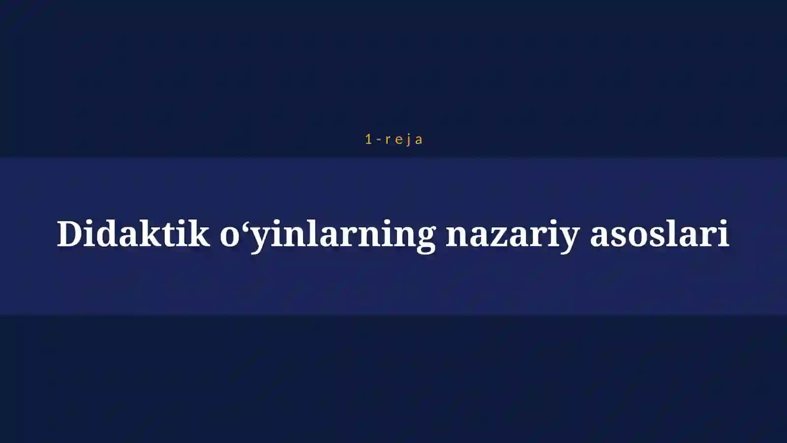 DIDAKTIK O`YINLI TEXNOLOGIYALAR 4