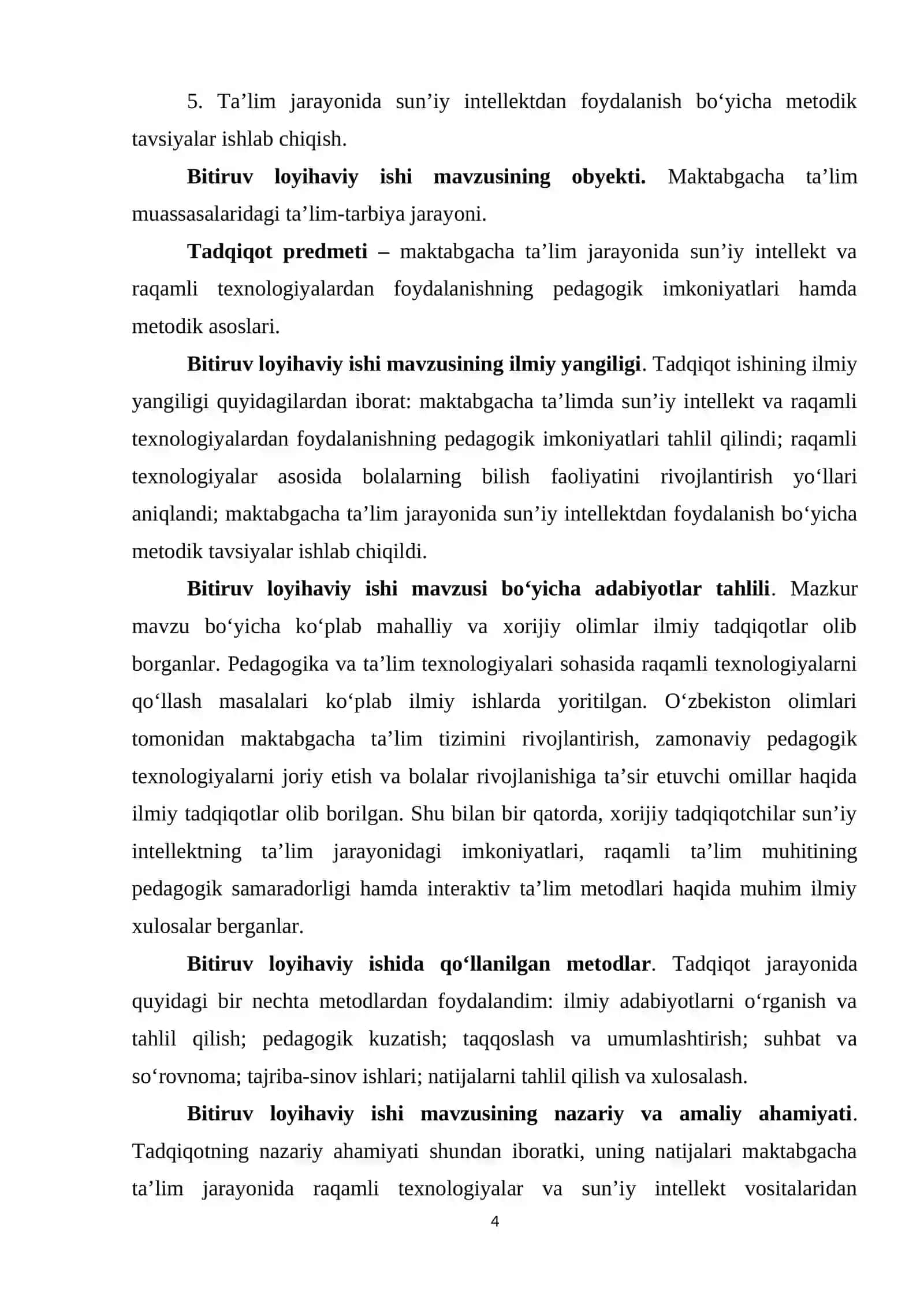 MAKTABGACHA TAʼLIMDA RAQAMLI TEXNOLOGIYALAR VA SUNʼIY INTELLEKTNING NAZARIY ASOSLARI 4
