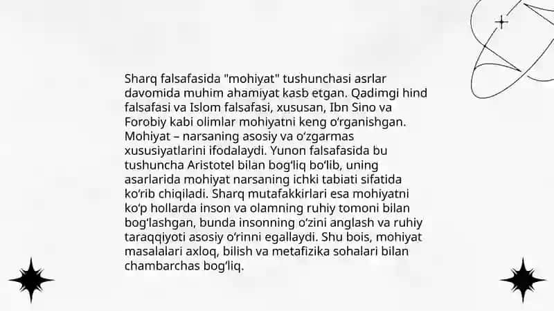 Falsafaning mohiyatiga oid Sharq va G'arb mutafakkirlari ta'riflari 4