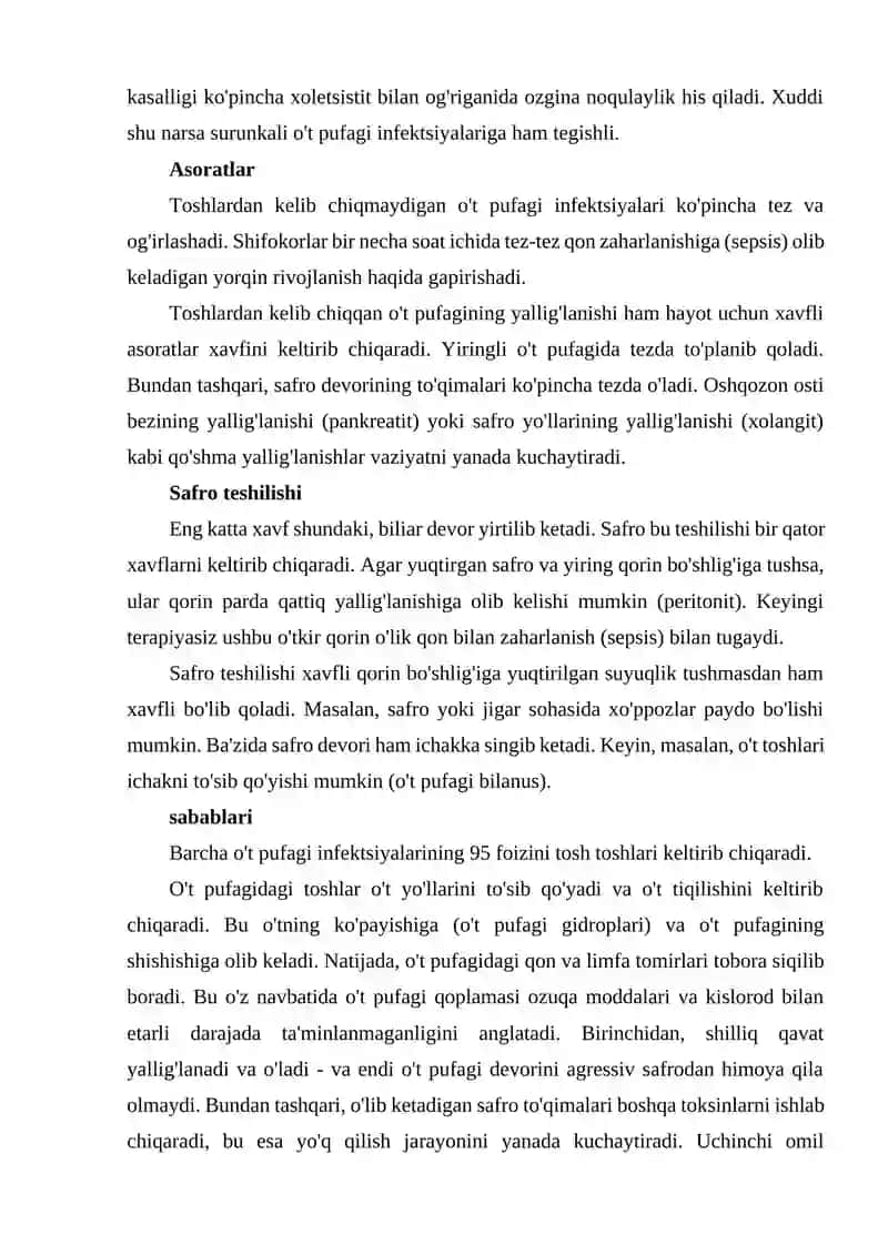 O't pufagining yallig'lanishi - Dori 4