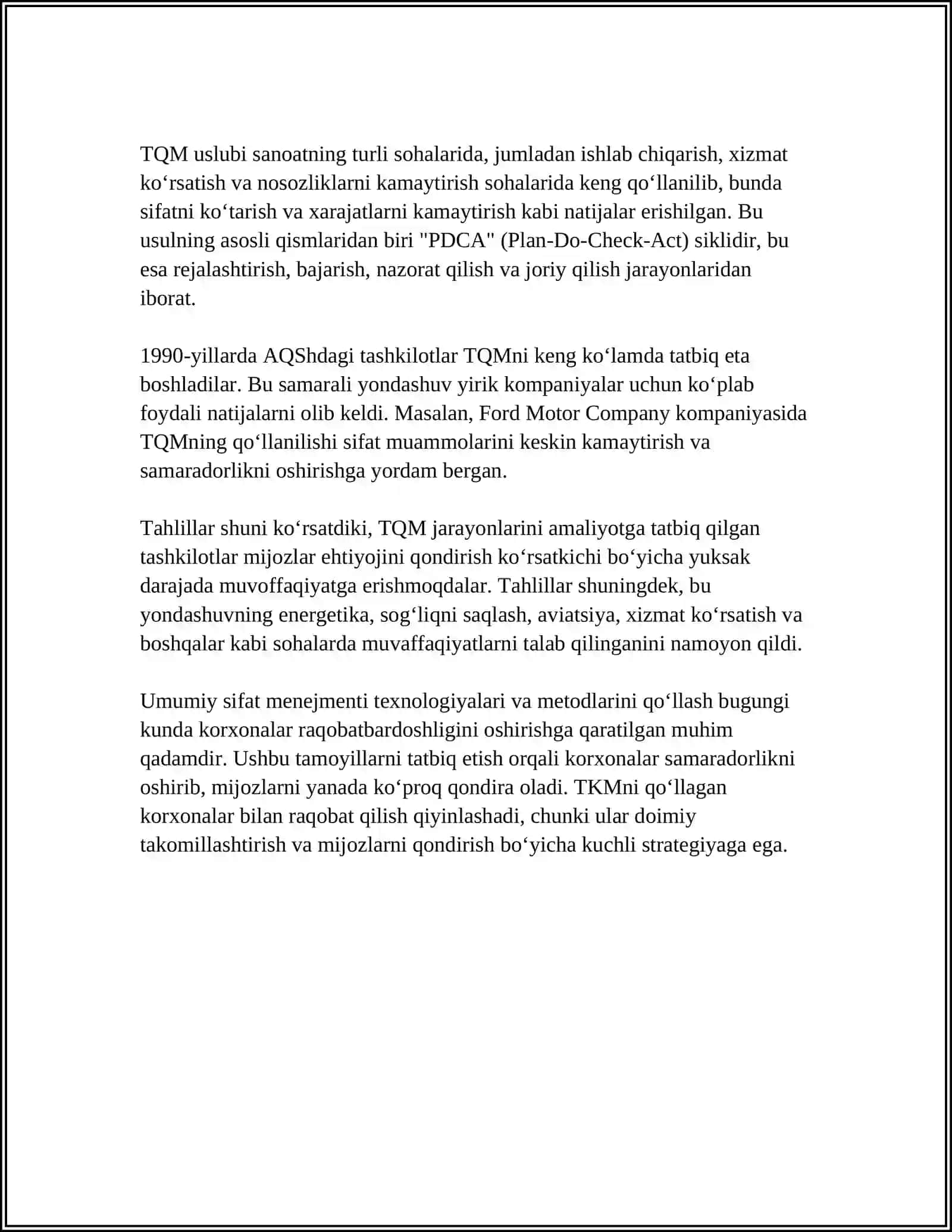 TOTAL QUALITY MANAGEMENT 4