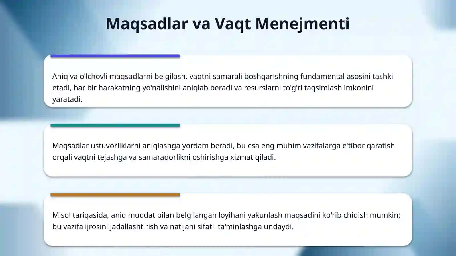 Maqsad belgilashning afzalliklari 4