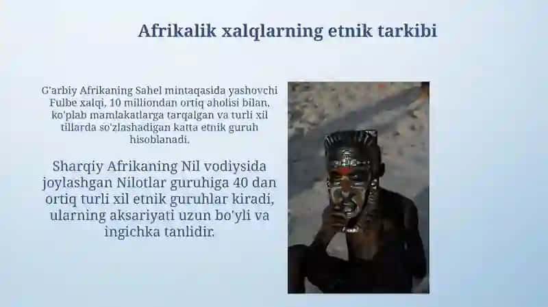 Afrika xalqlarini etnik tarkibi vaantropologikqiyofasi 4