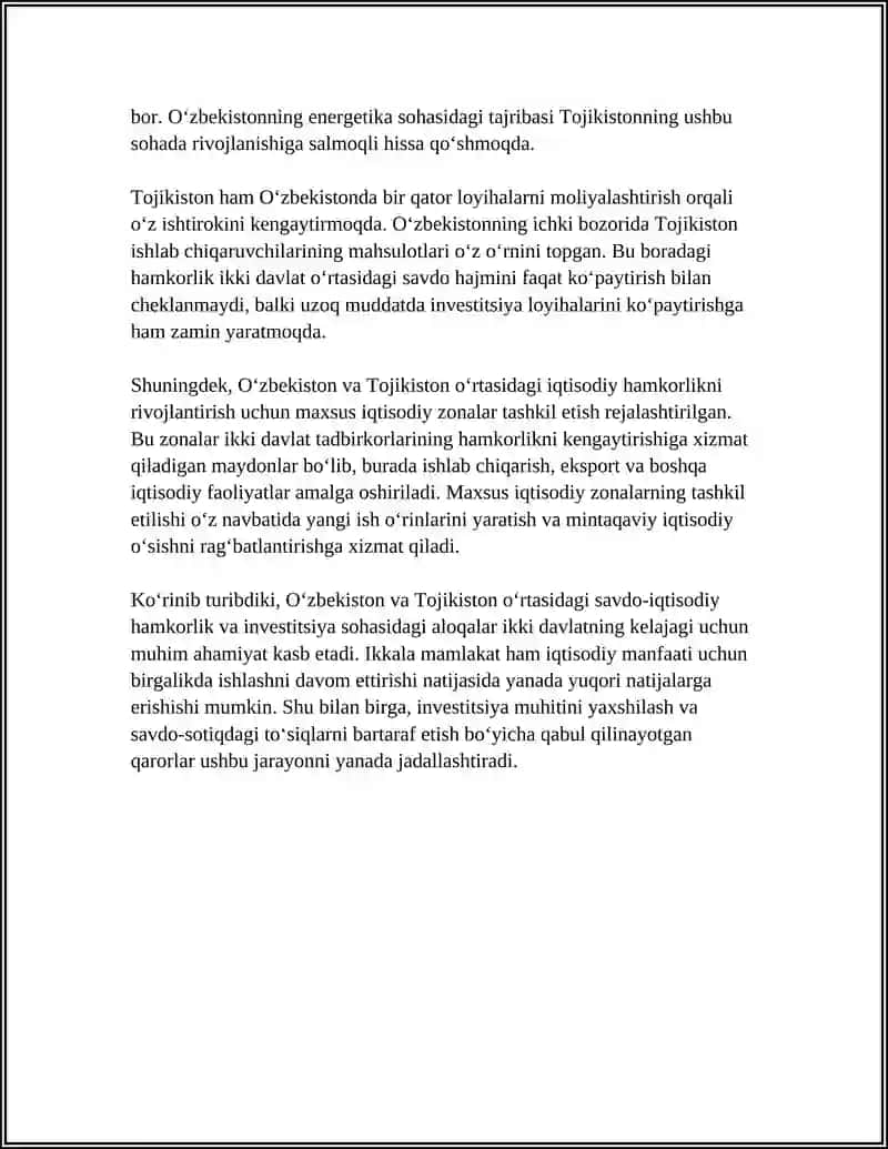 Savdo-iqtisodiy hamkorlik va investitsiyalar 4
