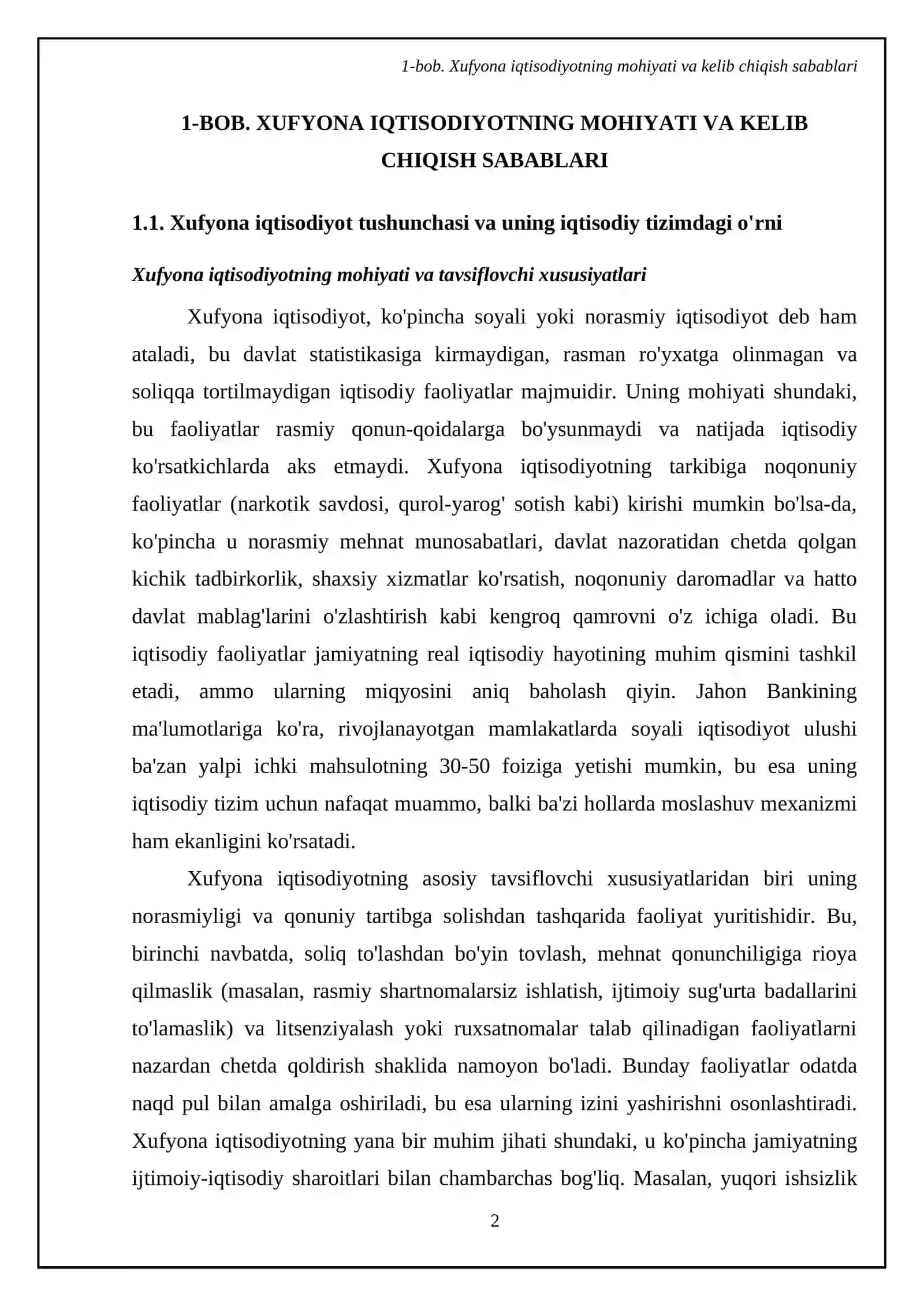 Xufyona iqtisodiyotning kelib chiqish sabablari va maqsadlari,amal qilish sohalari 4