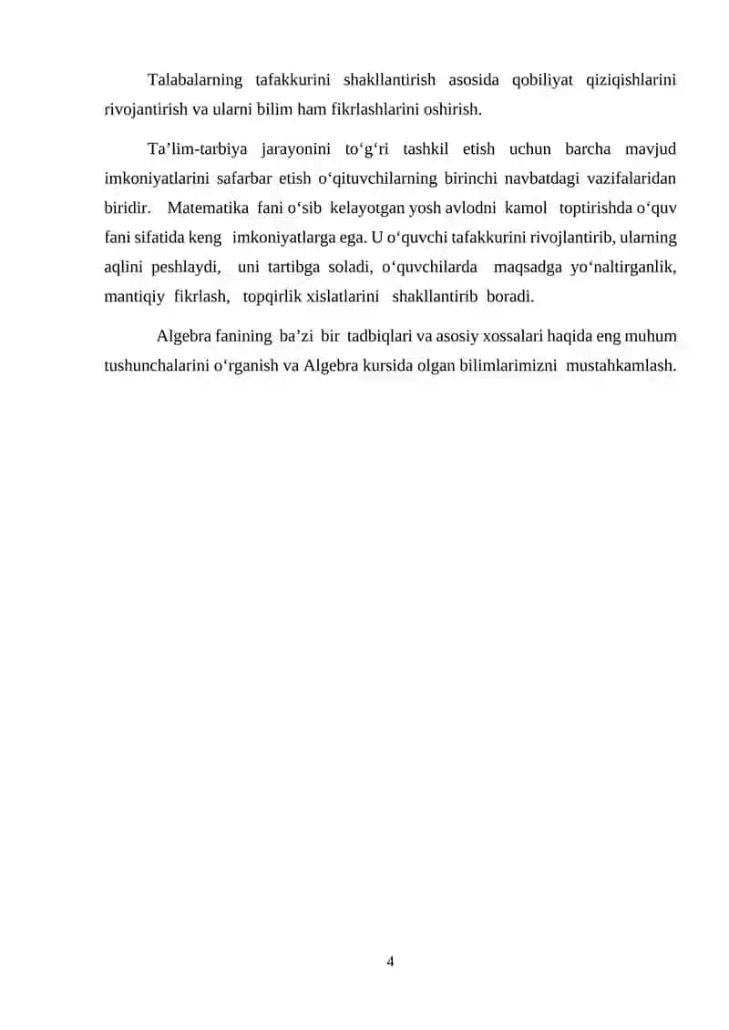 Matritsalar ko‘paytmasining determinanti 4