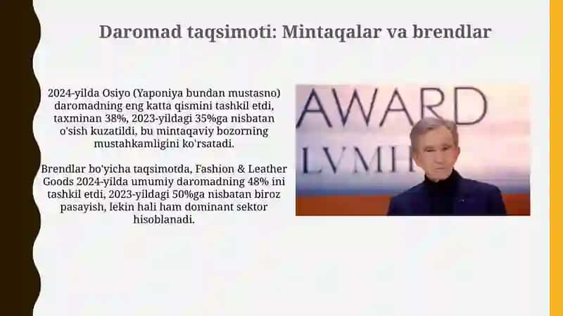 LVMH ning 2023 vs 2024 yildagi xisobotlari 4